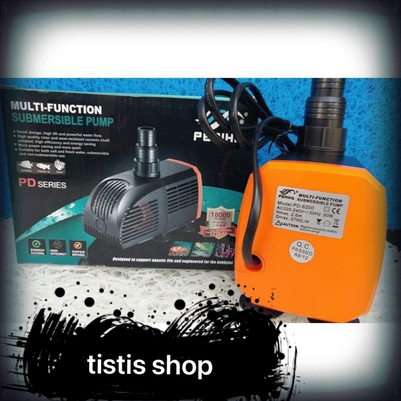 Máy bơm nước hồ cá periha pd 4200-5200-6200-7200-8200 thế hệ mới, siêu tiết kiệm điện.