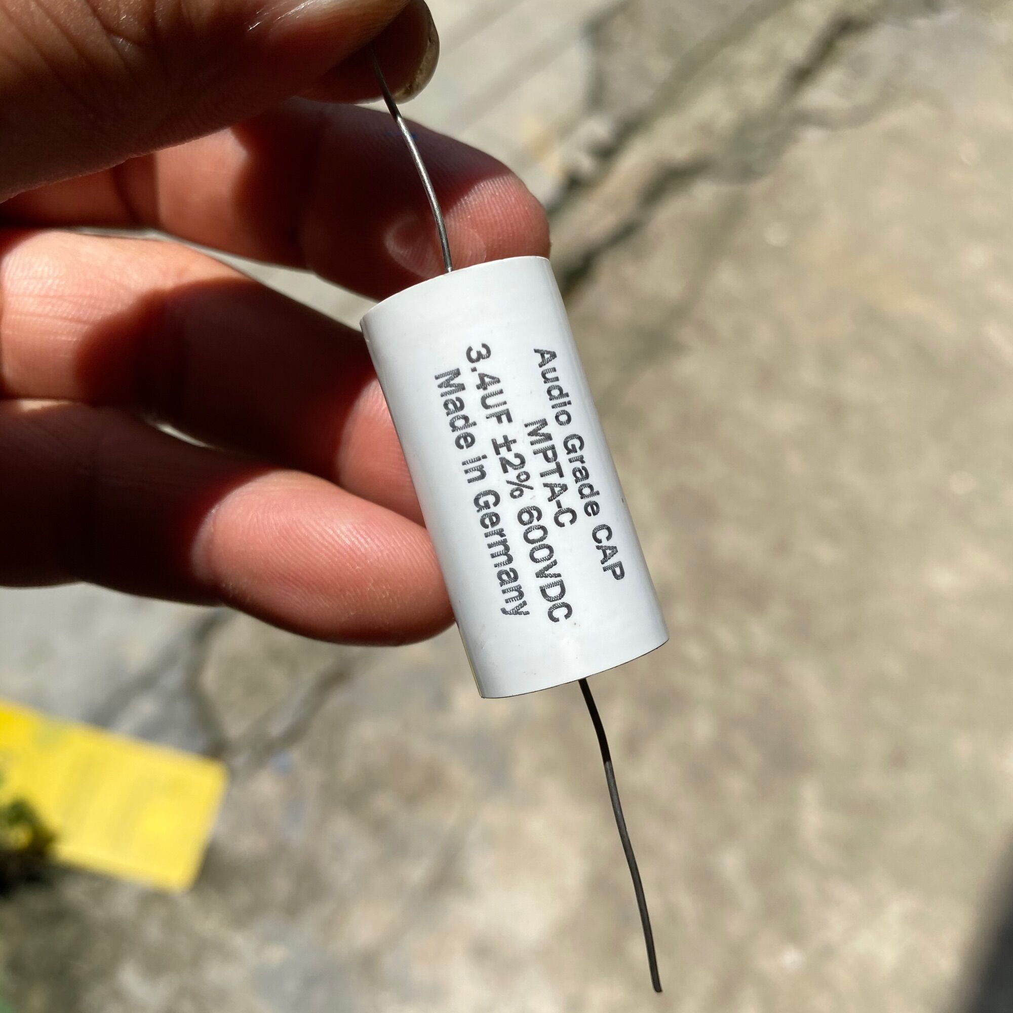 Tụ 3.4uf 600vdc audio grade cap