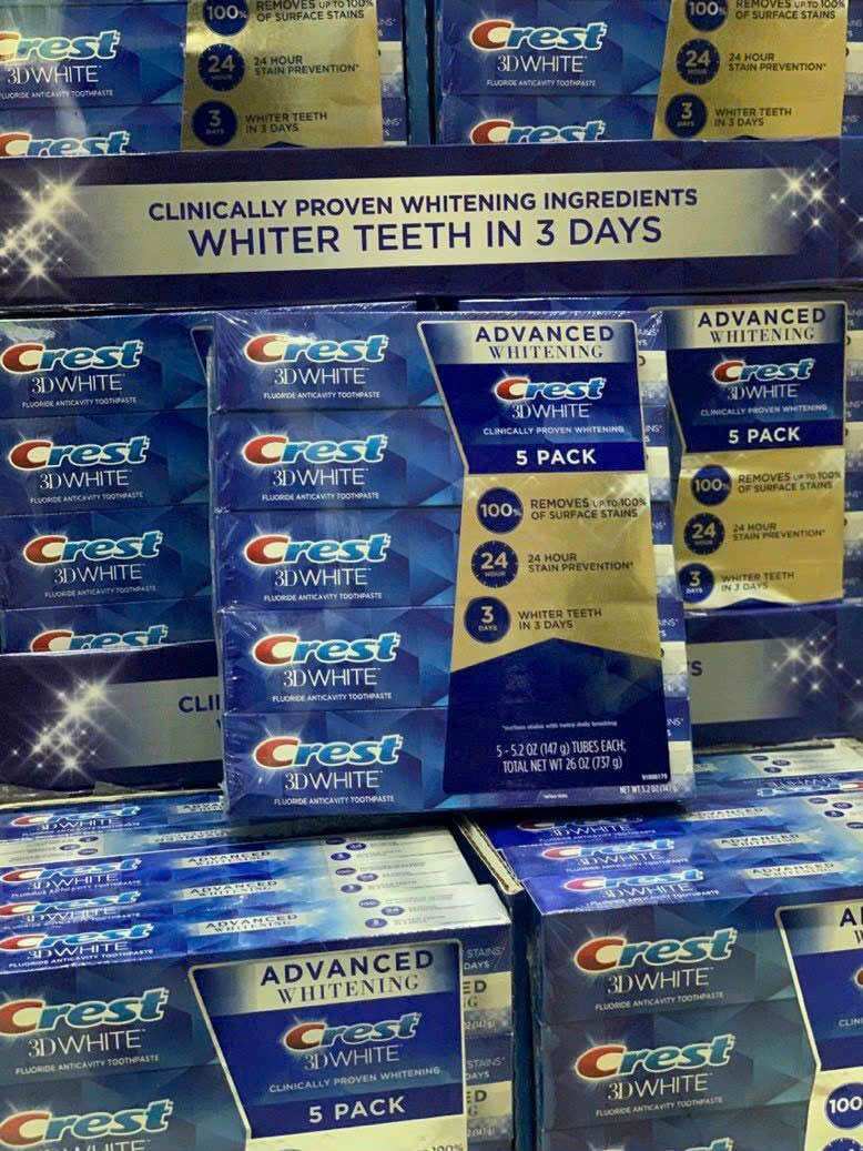 Kem đáng răng Crest 3D white Advanced 158gr Mỹ-CAM KẾT CHUẨN