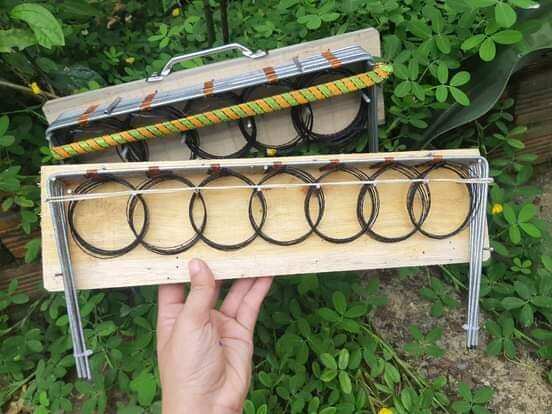 Thòng bẫy cút 150k 1 bộ 7 khung 7 vòng