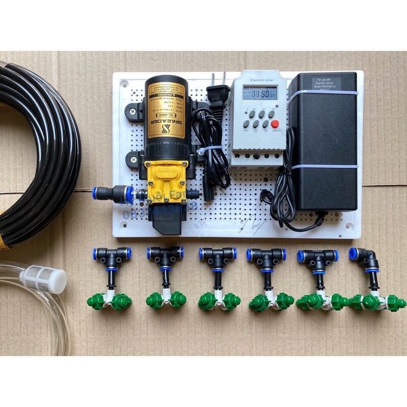 Bộ phun sương tưới lan tự động có hẹn giờ hoặc smart wifi, phun sương,phun thuoc, tưới lan, tưới cây, làm mát nhà ,mát mát,