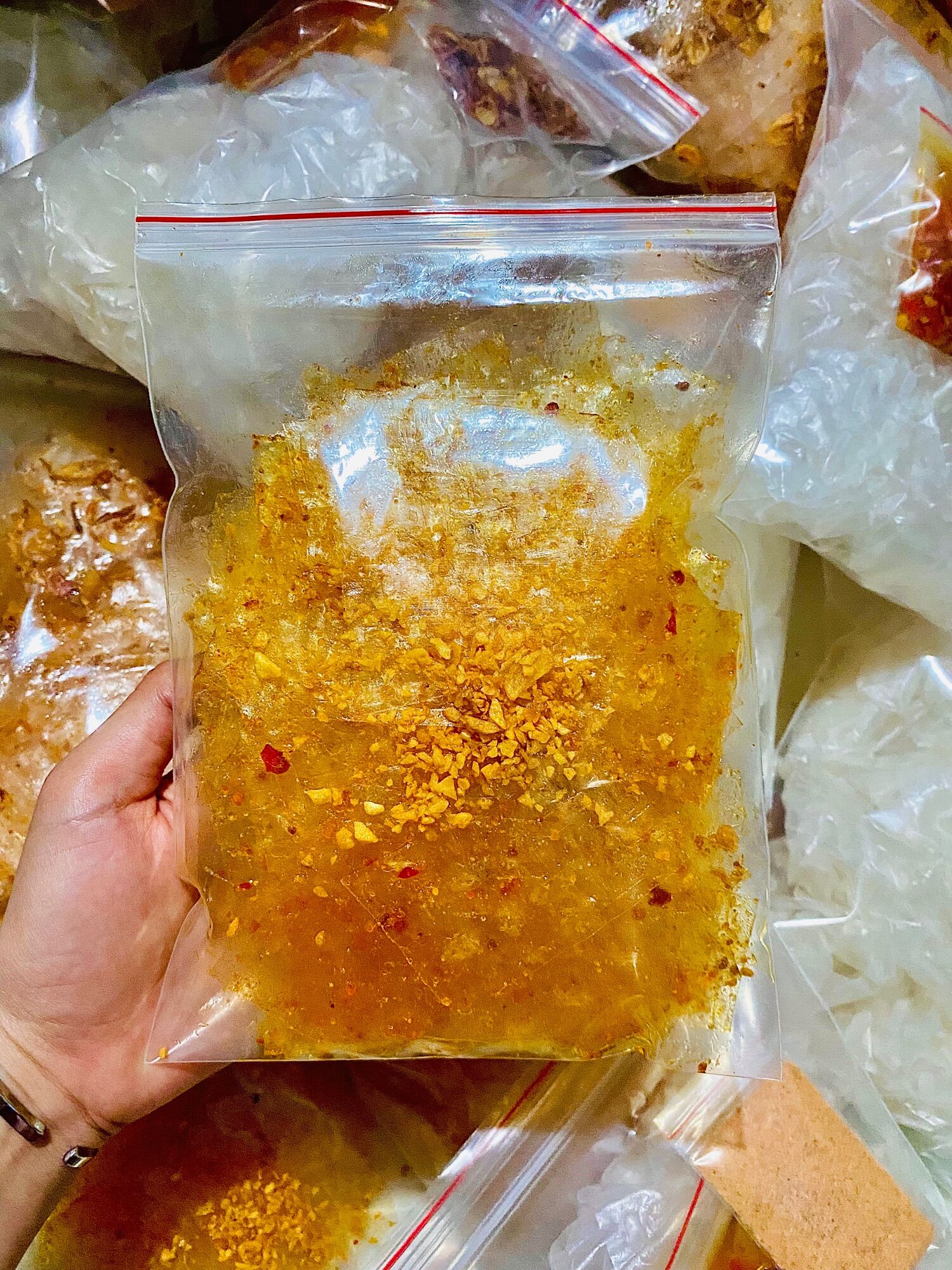 Bánh Tráng Sate Tỏi, Bịch Zip