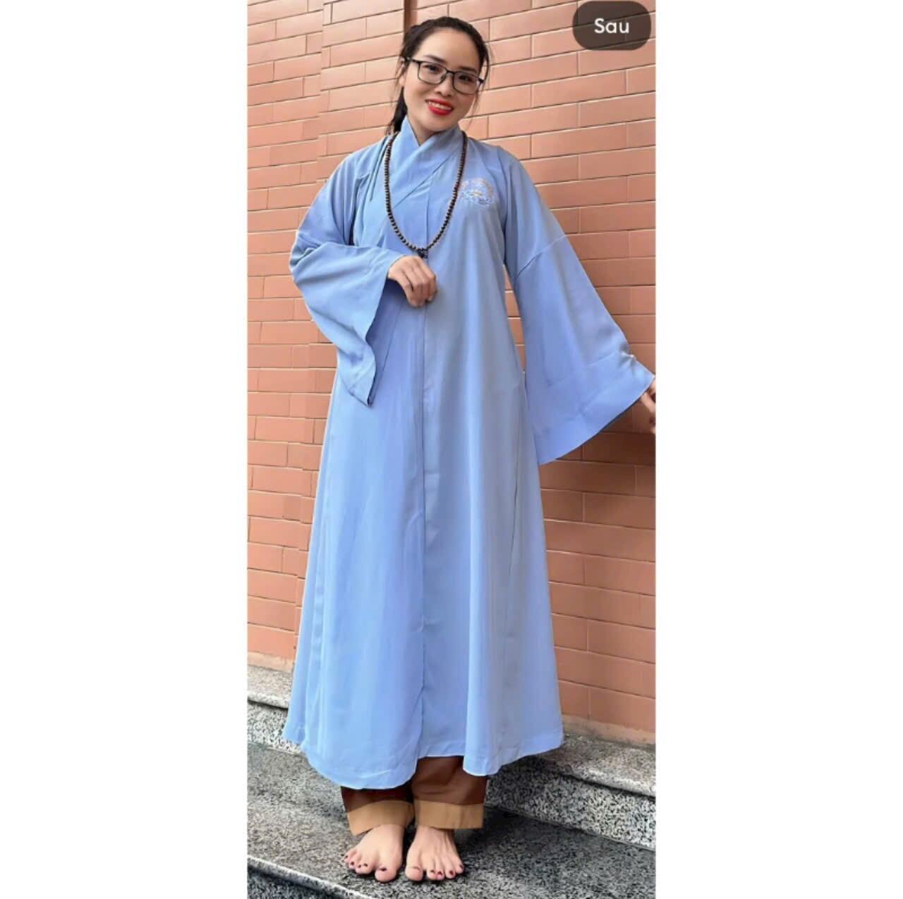 CÓ BIGSIZE 3XL Áo tràng phật tử 7 vạt unisex nam nữ (CHỈ ÁO, KHÔNG QUẦN) - Trang phục truyền thống, đồ lam đi chùa - pháp phục