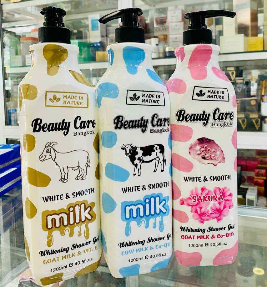 Sữa tắm sữa bò /dê/ tổ yến Thái 1200ml