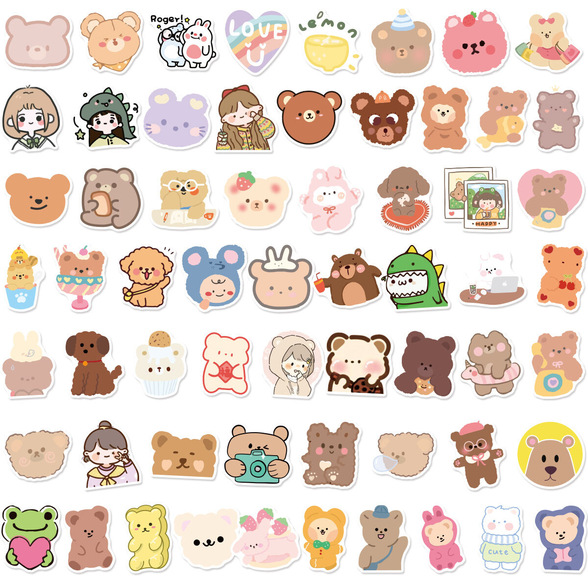 Set 20/50/100 hình dán sticker chống thấm nước M9