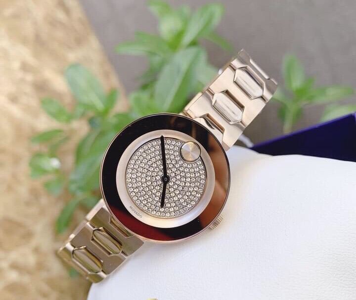 Đồng Hồ Nữ MOVADO Bold 3600493 Crystallized Rose Gold Stainless Steel