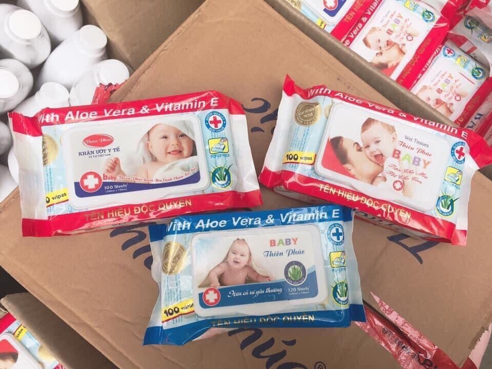 Khăn uớt baby 100 tờ một gói