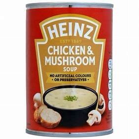 Súp Kem Gà Nấm Cream Of Chicken Mushroom Soup ăn liền Heinz 400g