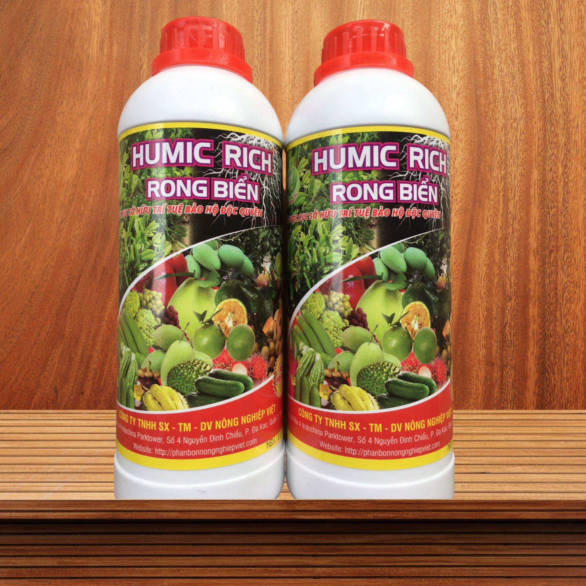 Phân bón lá humic rich - rong biển chai 1l.
