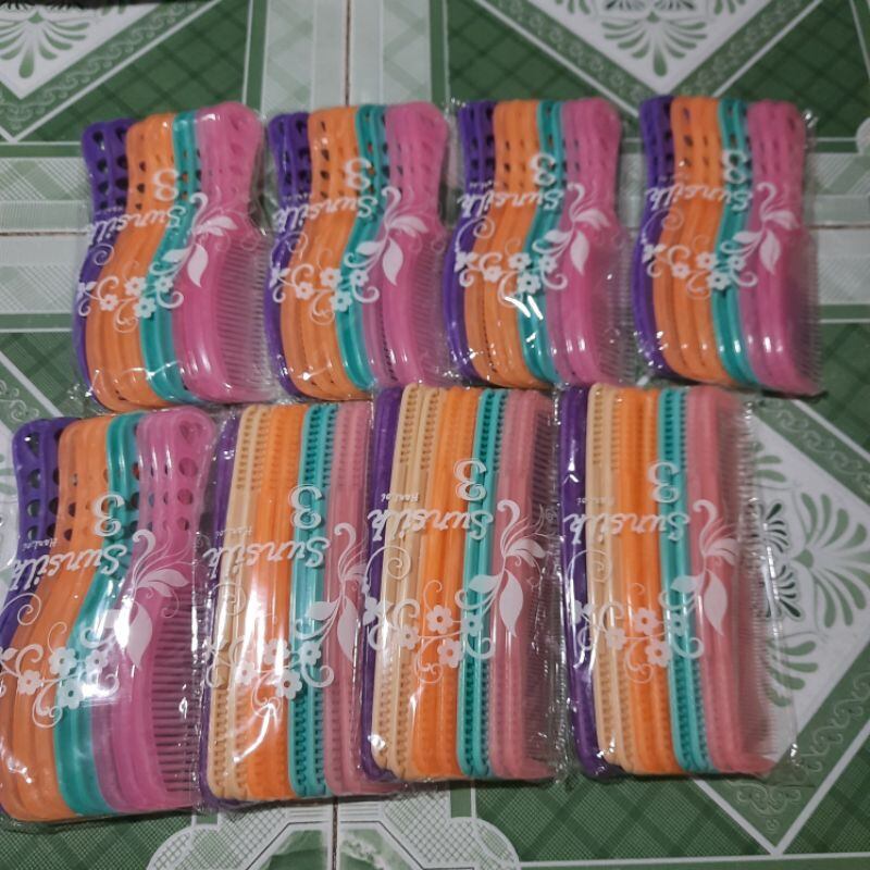 Combo 3 cây Lược chải tóc Hán Lợi 19cm(màu ngẫu nhiên)