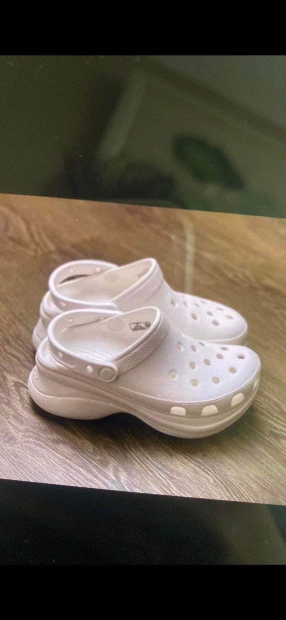 Sục đế cao band clog chính hãng cao 9cm , c.roc.s shoes tặng kèm charm gắn dép , sục đế cao thời trang nam nữ