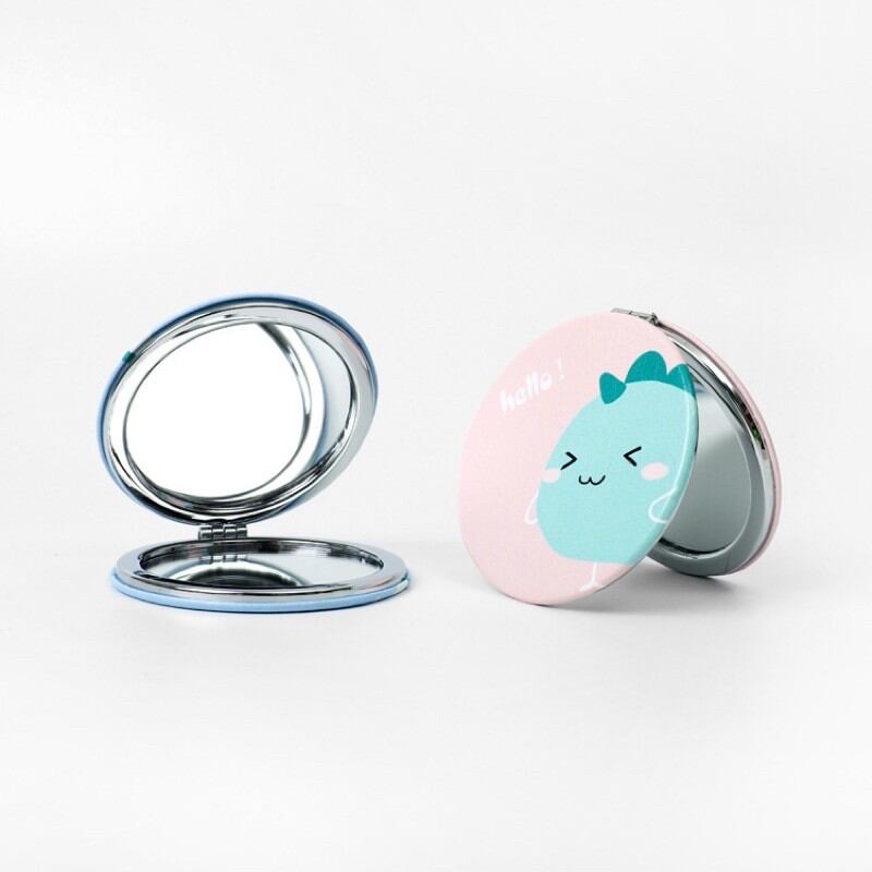 Gương mini 2 mặt tròn dễ thương