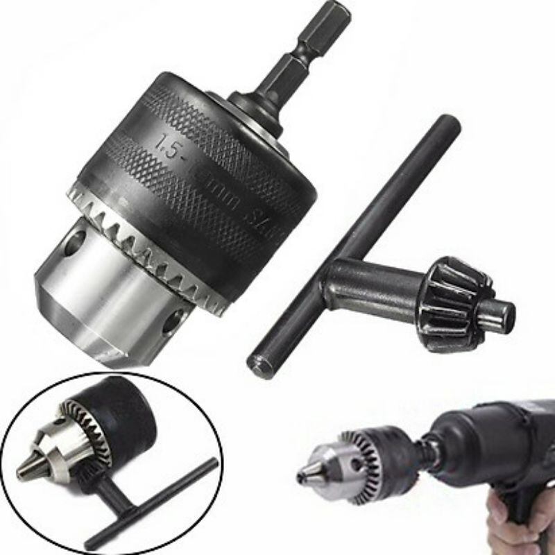 Đầu măng ranh máy khoan, đầu chuyển đổi máy bắn vít thành máy khoan đa năng 1.5mm-10mm loại tốt và đầu chuyển máy khoan sang khoan vít đa năng 1.5-10mm, 13mm