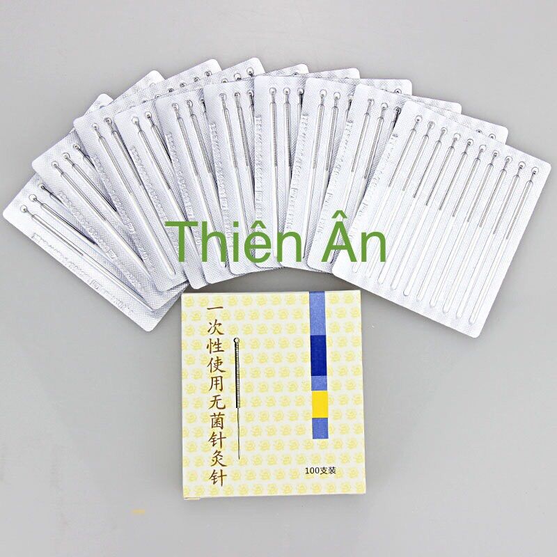 Kim châm cứu Vân Long - Hộp 100 kim