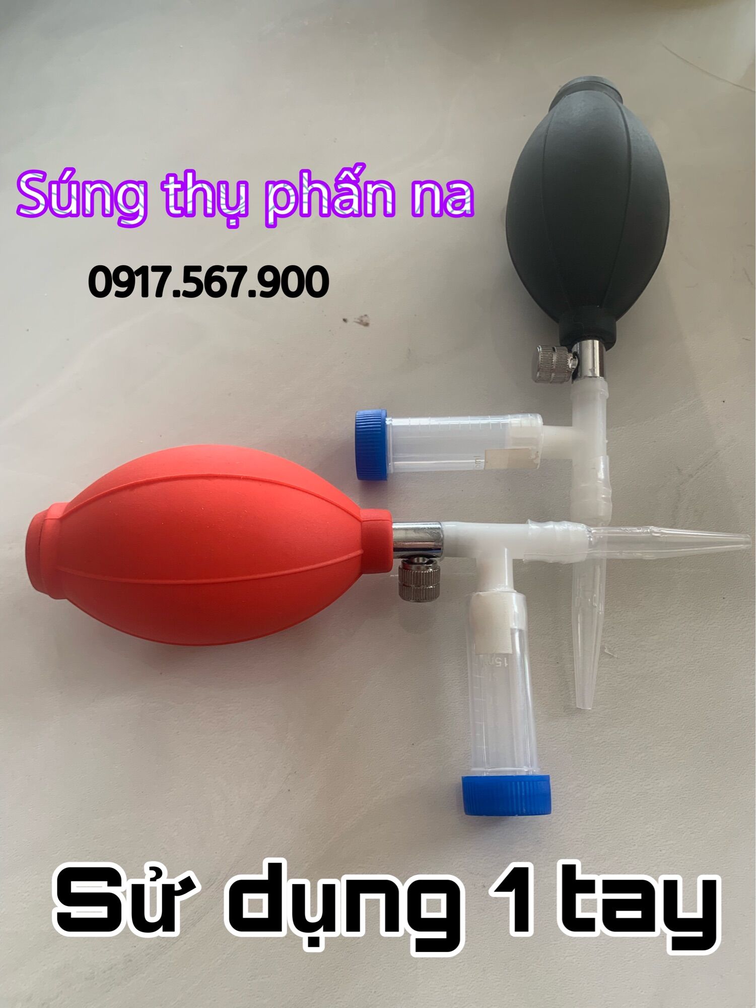 Súng thụ phấn na Sử dụng 1 tay