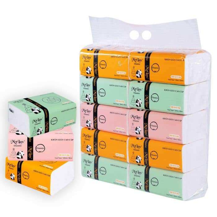 Combo 10 bịch Giấy ăn Gấu Trúc Mylan