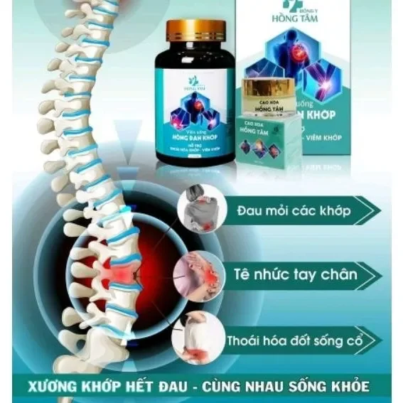 Hồng đan khớp hỗ trợ các vấn đề xương khớp