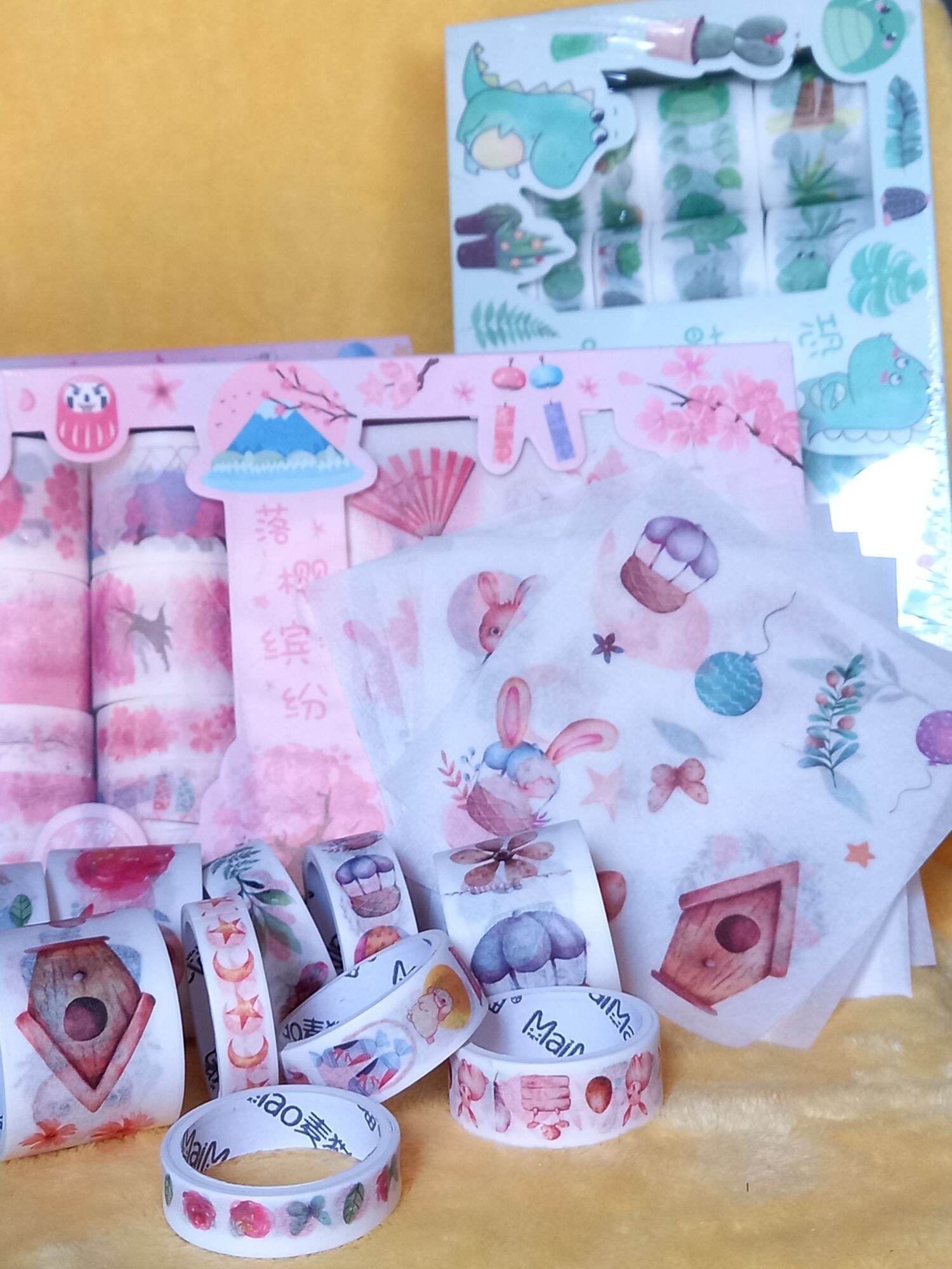 Washi hộp loại lớn kèm sticker