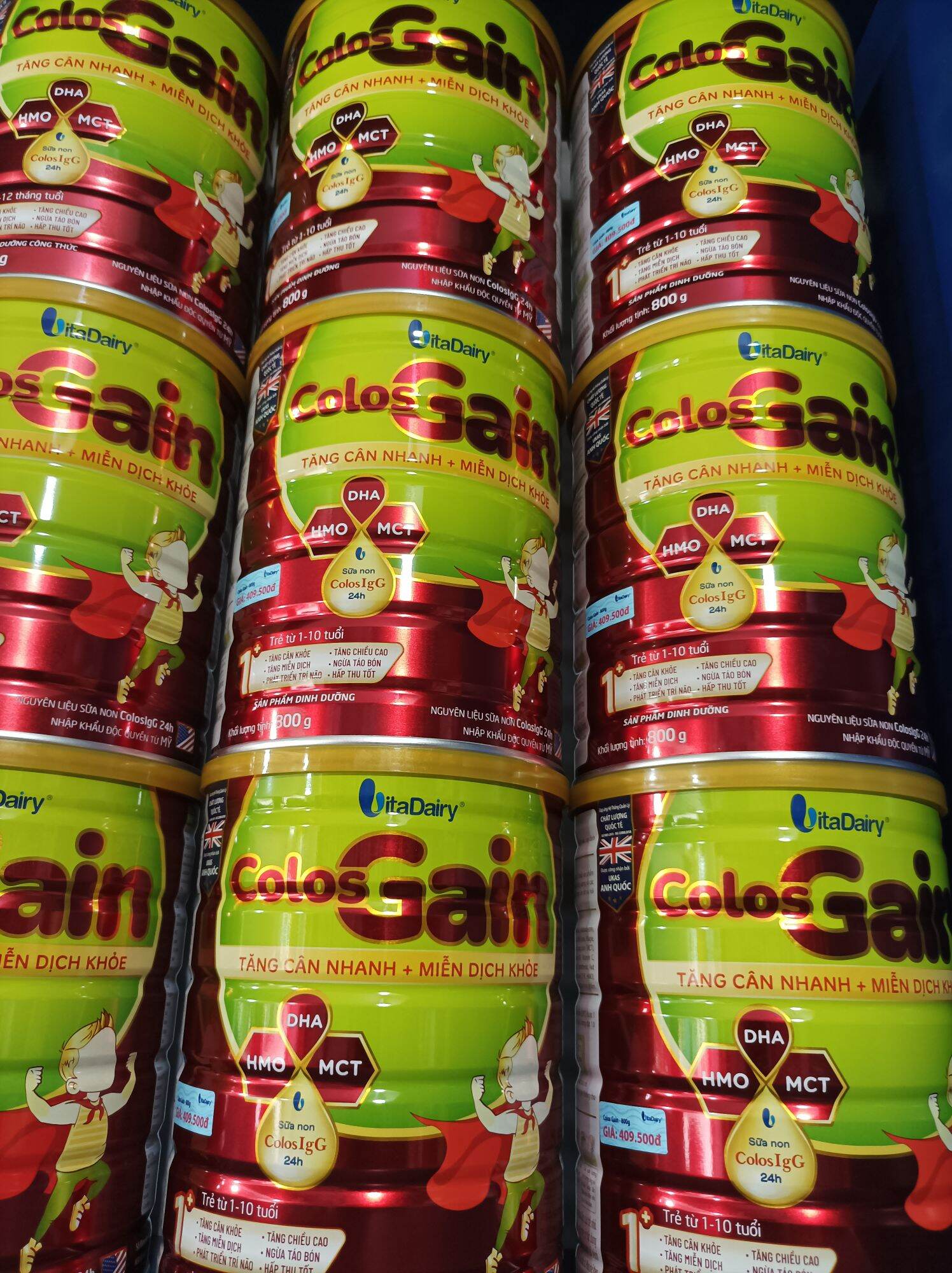 Sữa bột Colosgain 1+ 800g ( Có mã QR tích điểm - Date 2026)