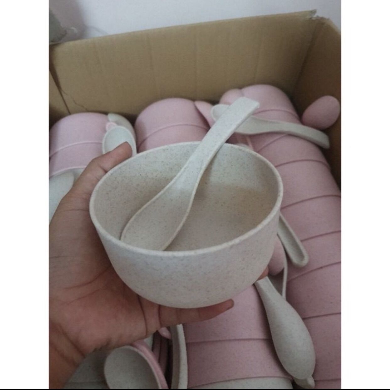 BỘ CHÉN MUỖNG LÀM TỪ LÚA MẠCH thích hợp cho bé ăn dặm
