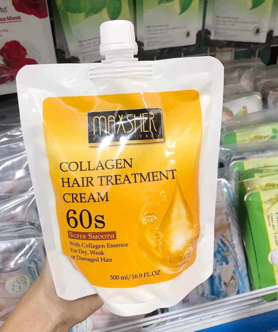 Kem Ủ Lạnh Phủ Lụa Tóc 60S Maxsher 500ml Phục Hồi Tóc Hư Tổn