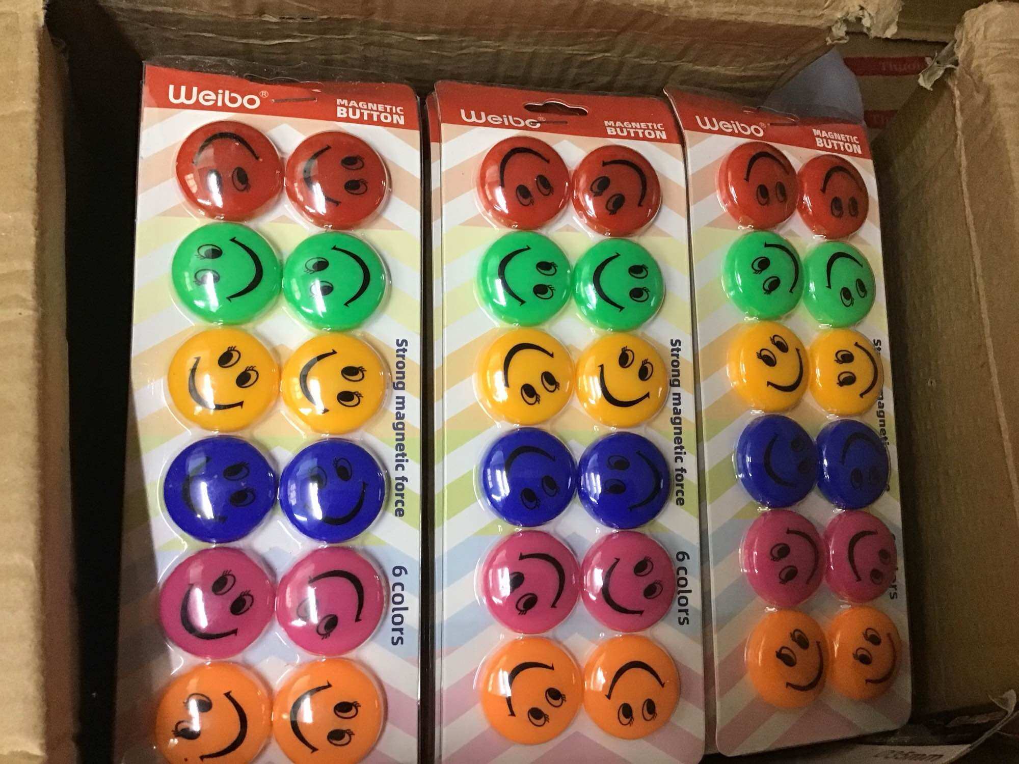 [HCM]VỈ 12 NAM CHÂM HÍT BẢNG TỪ MẶT CƯỜI ĐÁNG YÊU MAGNET 6012