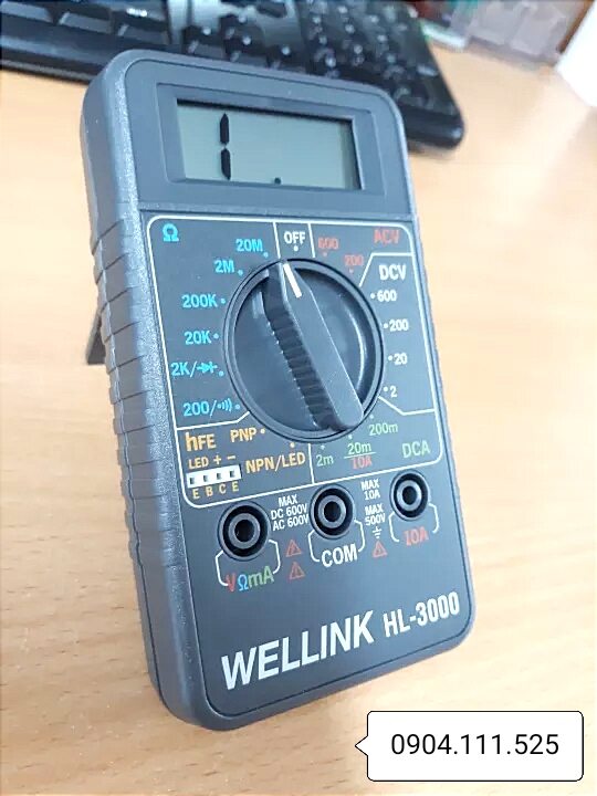 ĐỒNG HỒ VẠN NĂNG BỎ TÚI WELLINK HL-3000