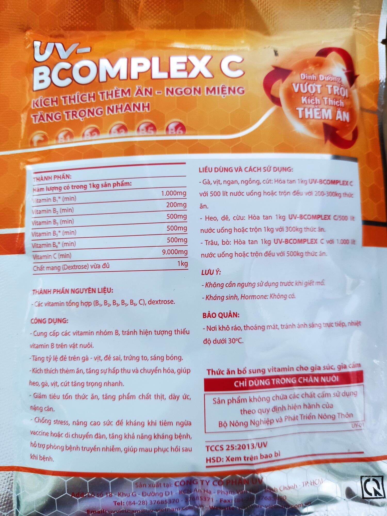 Bcomplex C gói 100g