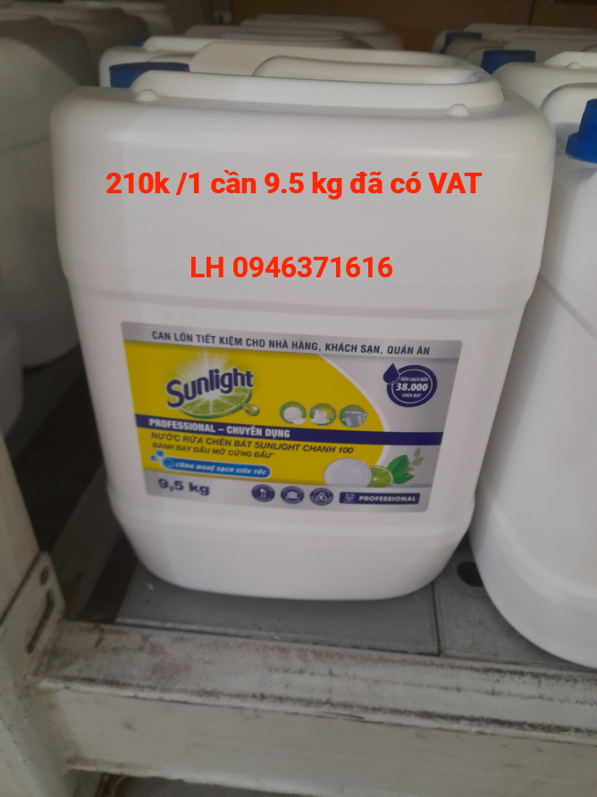 NƯỚC RỬA CHÉN SUNLIGHT CHANH 9,5KG