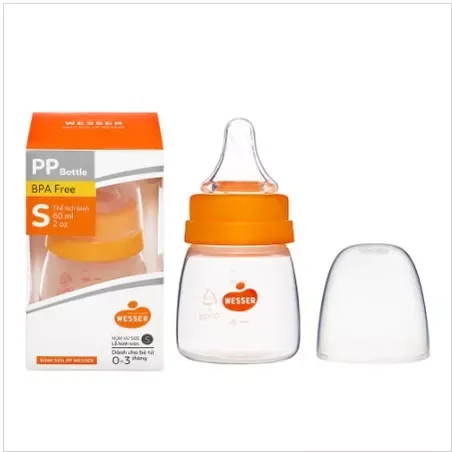 Bình sữa, núm ty Wesser cho bé 60ml. 140ml, 250ml