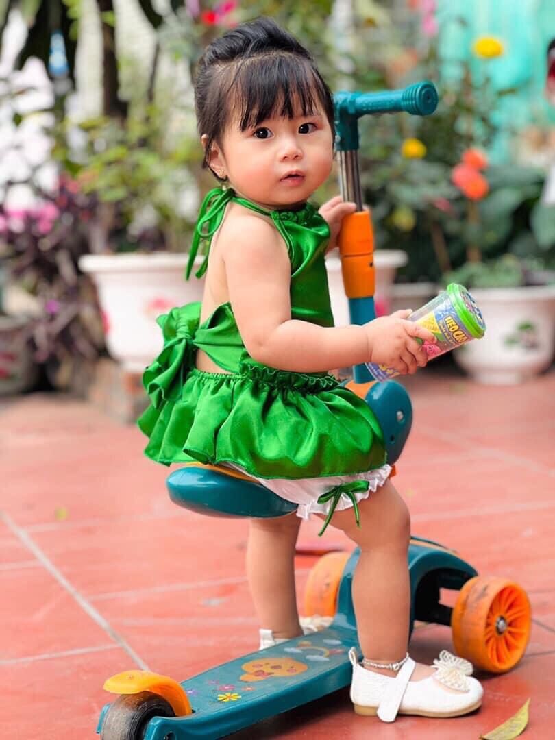 YẾM XANH NƠ CHO BÉ GÁI