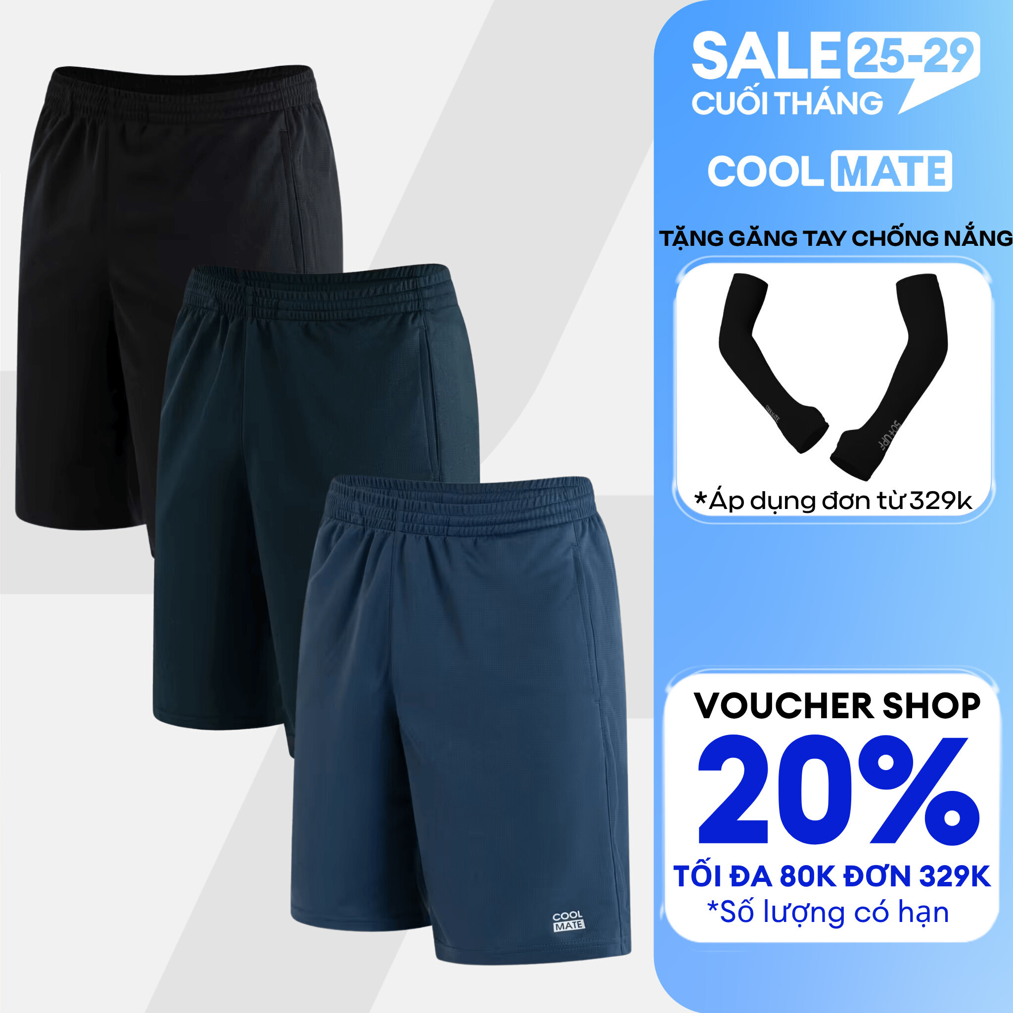 [TẶNG QUÀ ĐƠN TỪ 329K]Combo 03 Quần thể thao nam ProMax-S1, quần tập Gym, chạy bộ , Pickleball, Tennis thoáng khí, thấm hút tốt - Coolmate