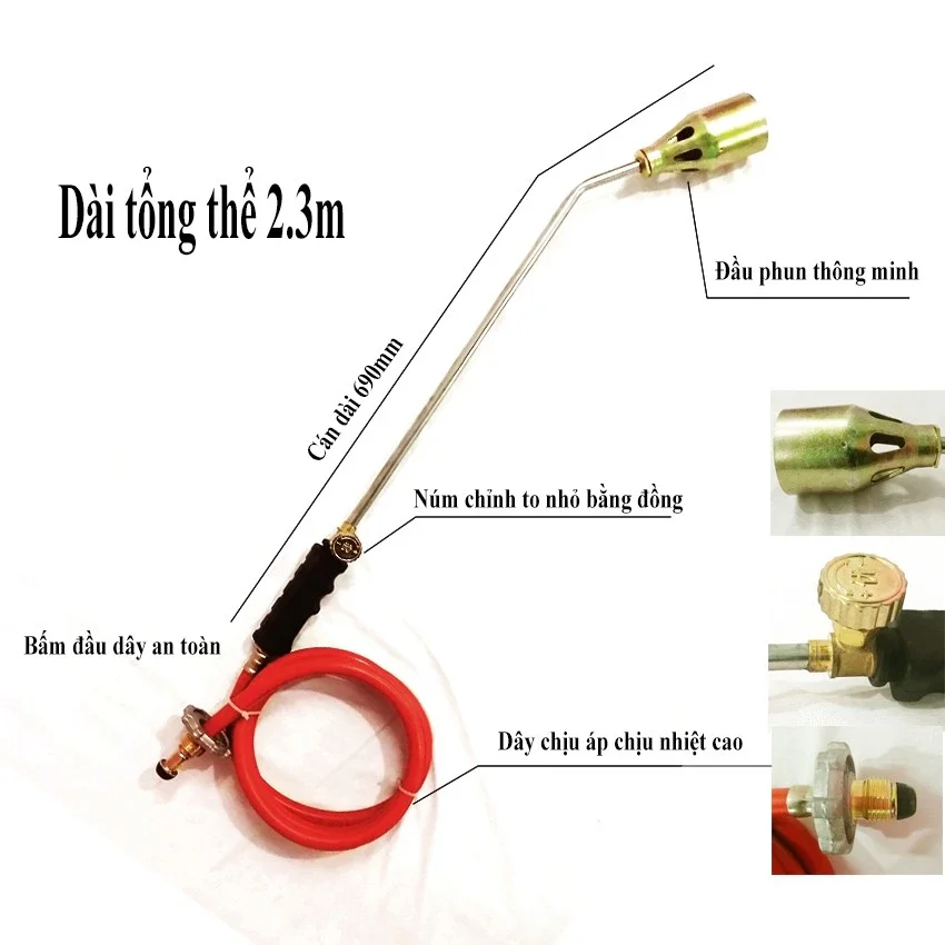 khò gas công nghiệp, khò trâu, khò bò...
