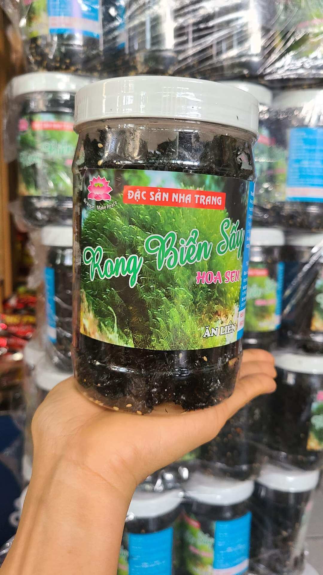 Rong biển sấy mè ăn liền nha trang cực ngon giòn