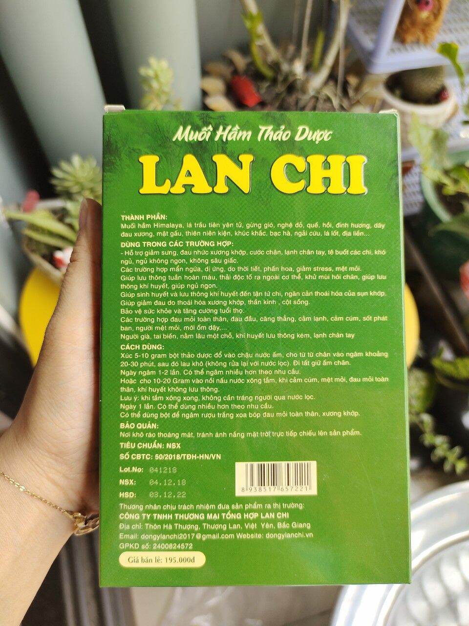 Muối hầm thảo dược Lan Chi