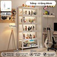 ZHUSHANXIA | Tủ Hiển Thị Mica Trong Suốt Có Đèn Và Khóa Chống Bụi