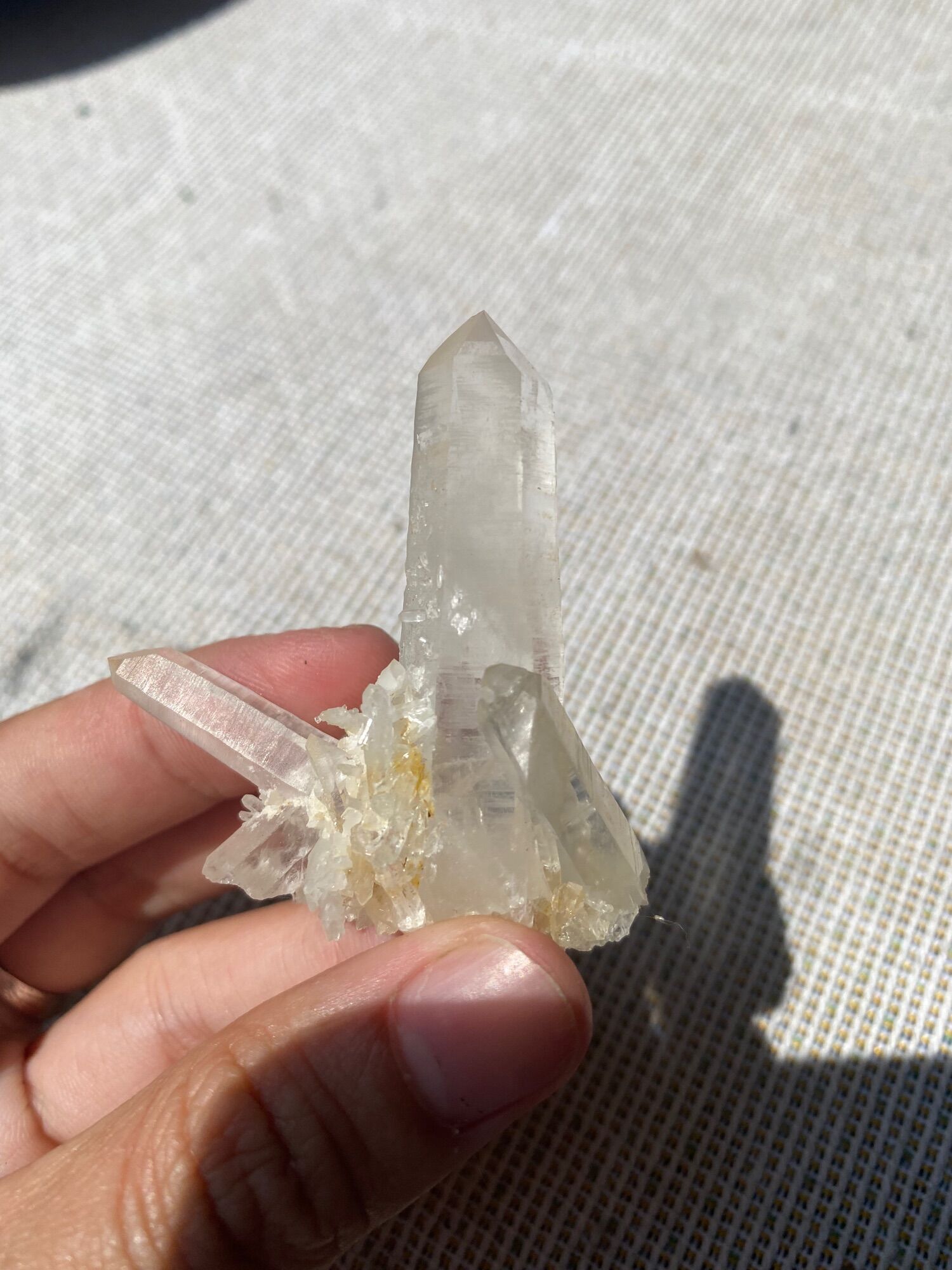 Tinh thể thạch anh Lemuria, mầm tinh thể