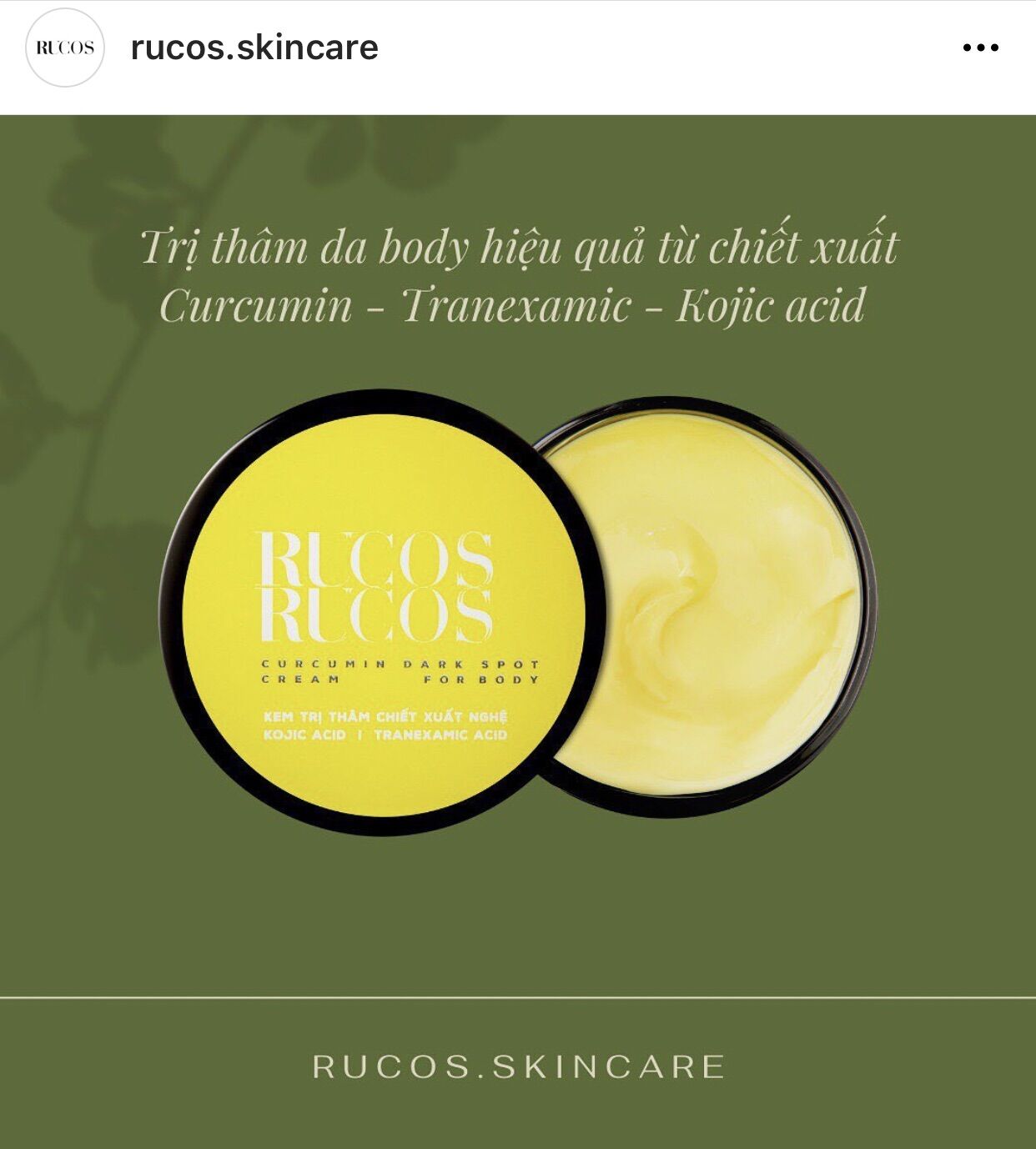 KEM MỜ THÂM Body RUCOS