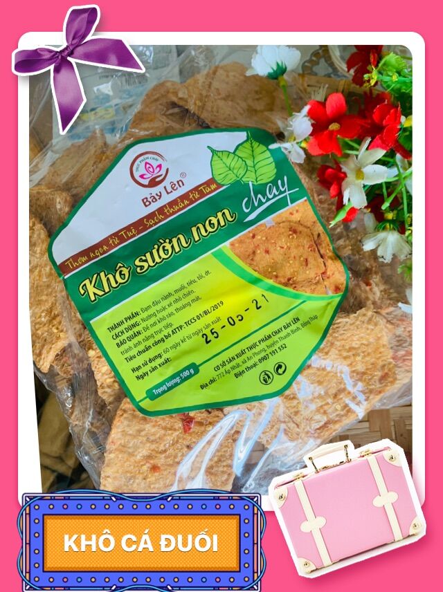 Khô sườn non chay vị tiêu