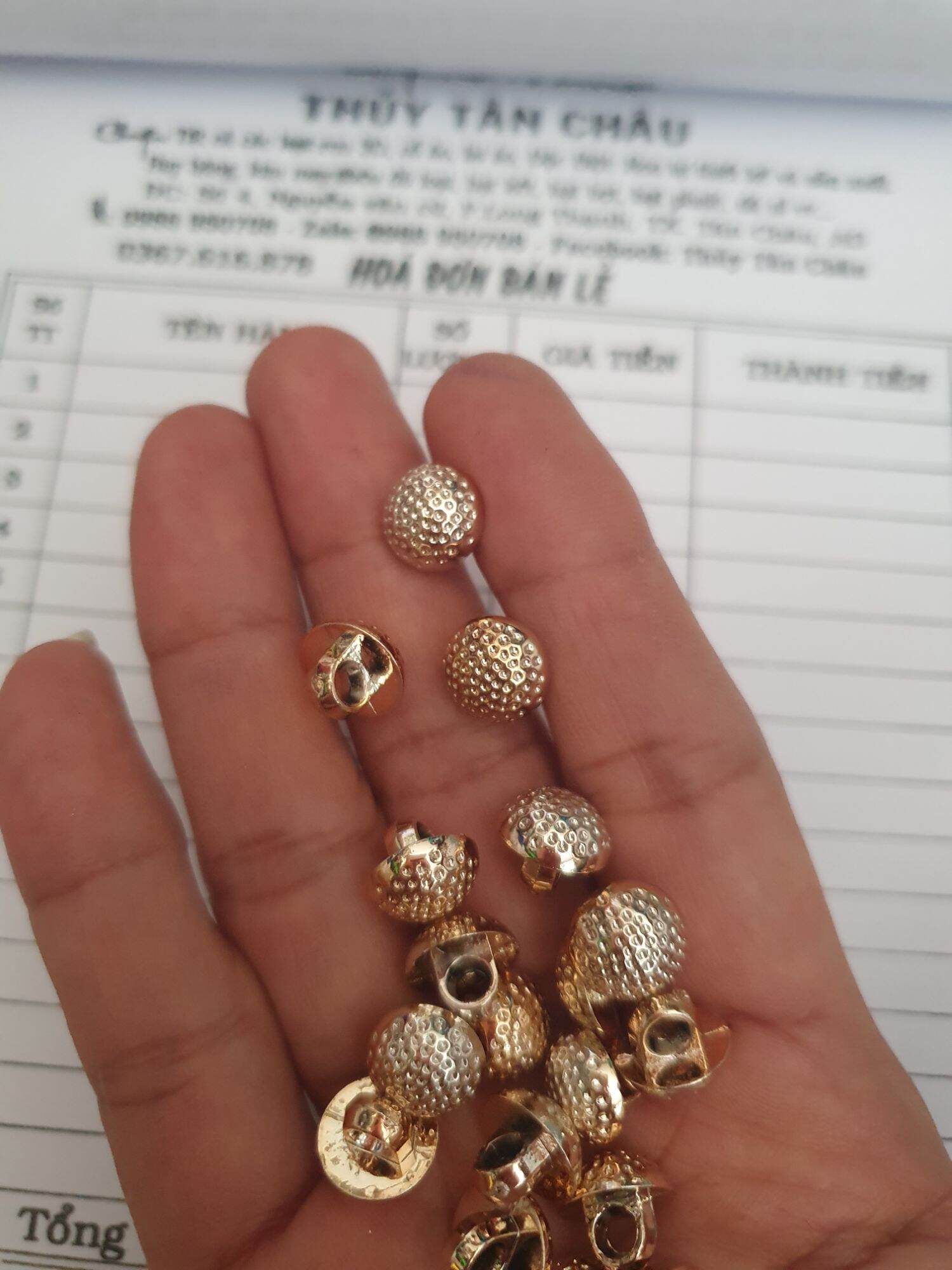 Bịt cúc áo bi 10mm