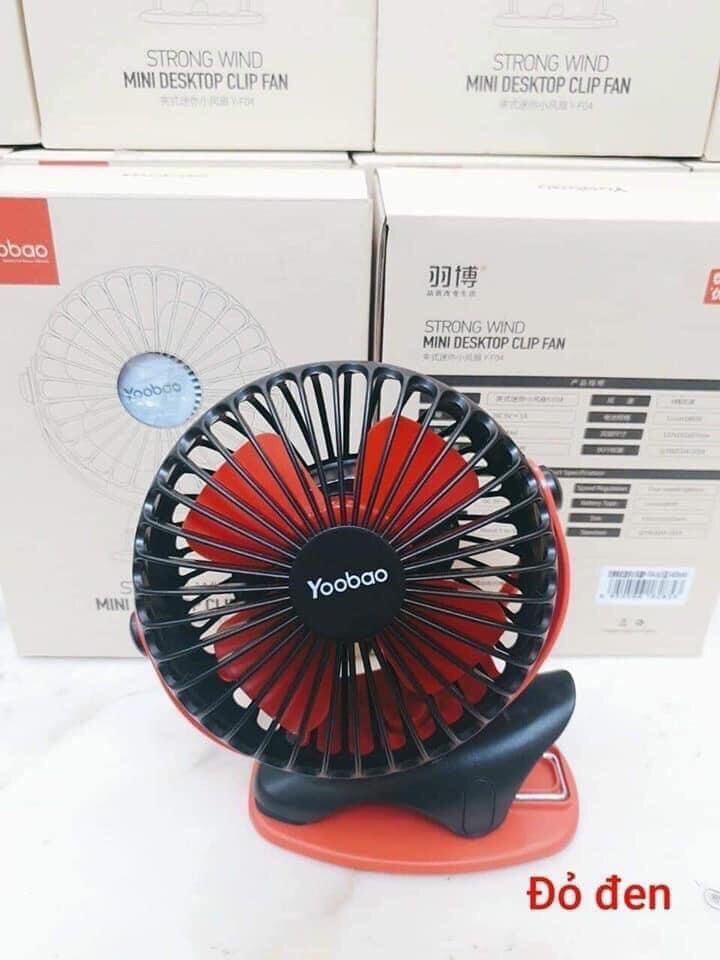 Quạt tích điện 360 độ kẹp xe đẩy