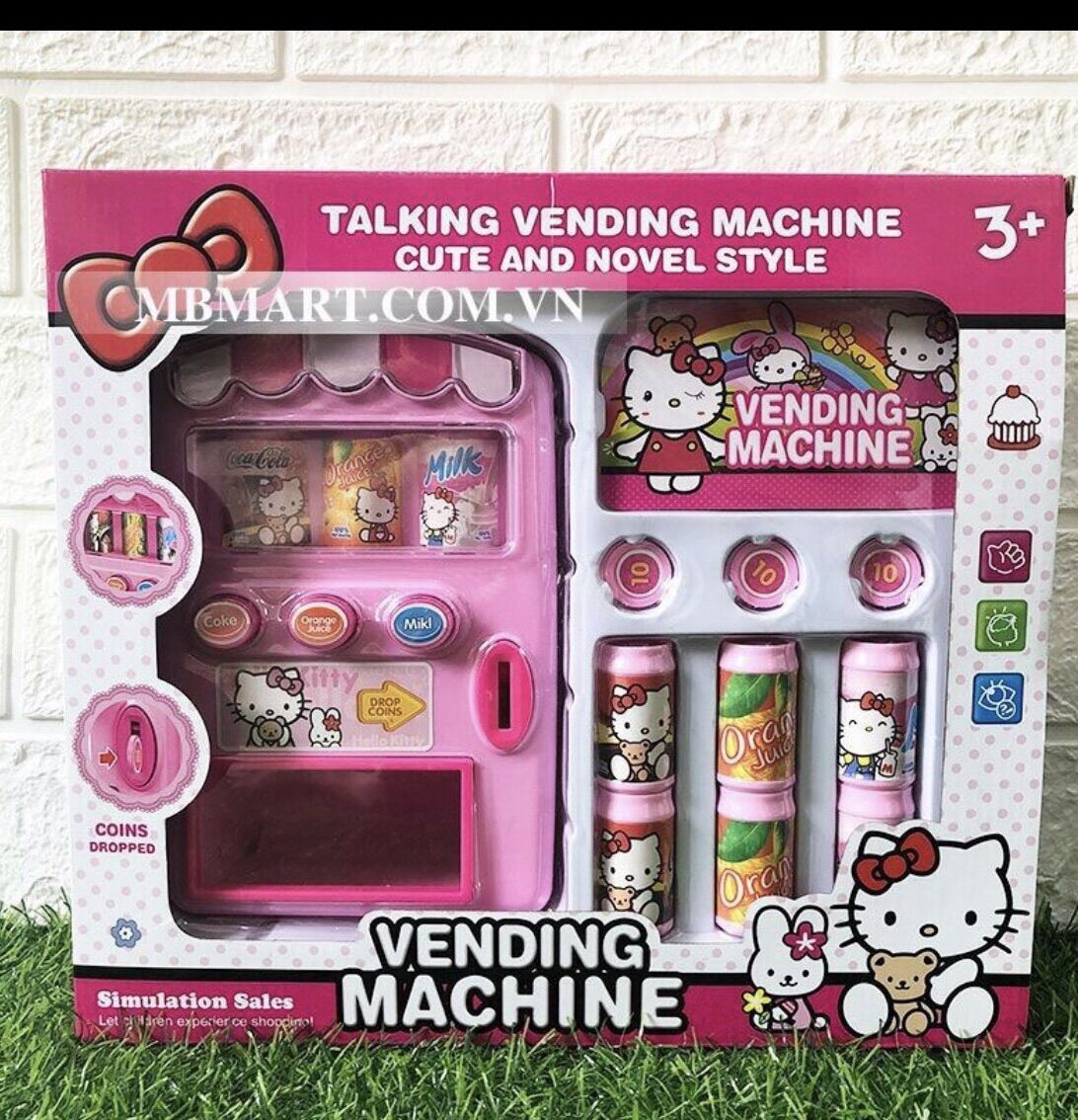 Máy bán nước tự động của hello kitty Cho bé