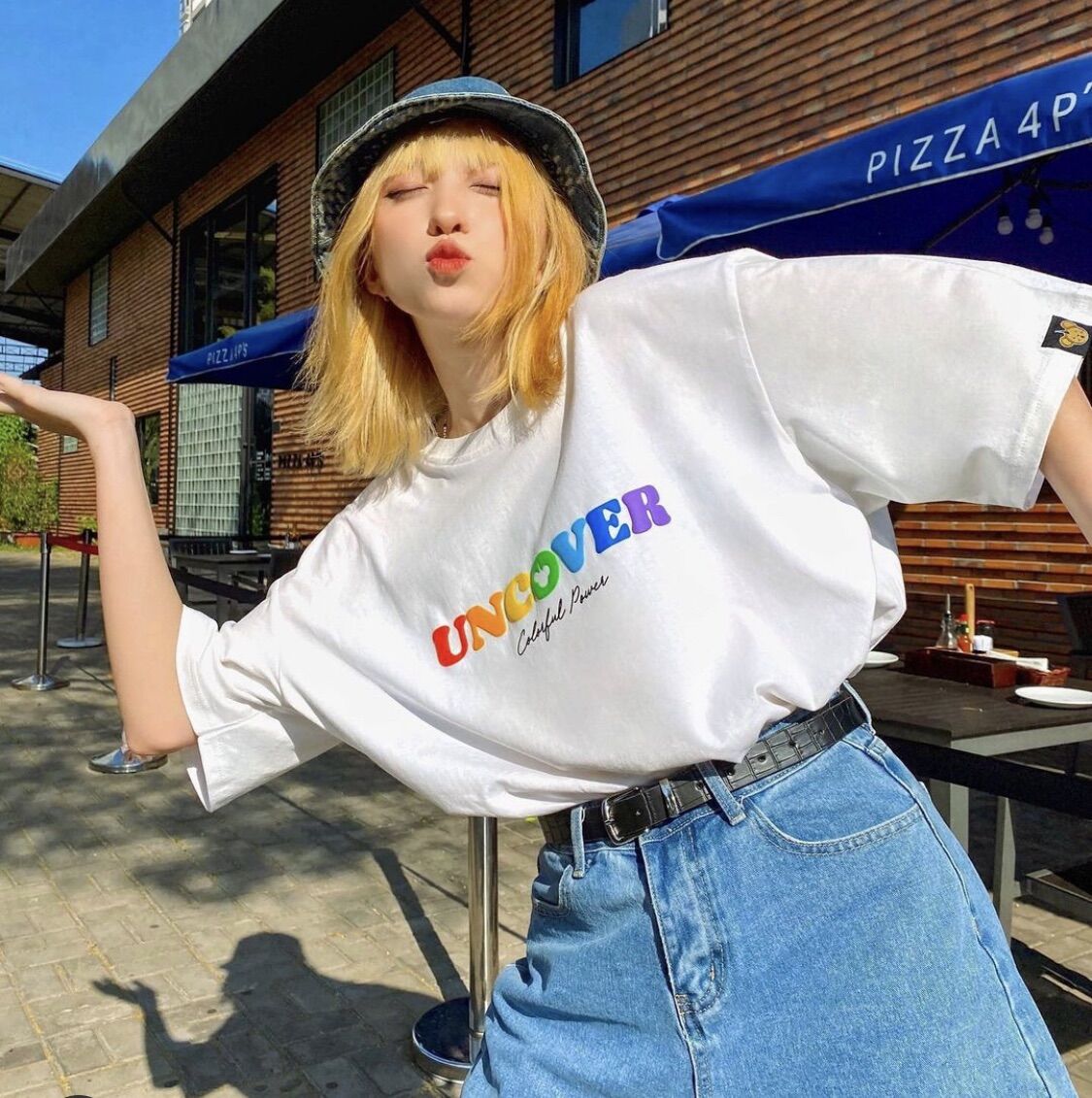 Áo Thun Uncover Basic COLORFUL POWER TEE full tag uncover chất Cotton 100% DIONS STORE