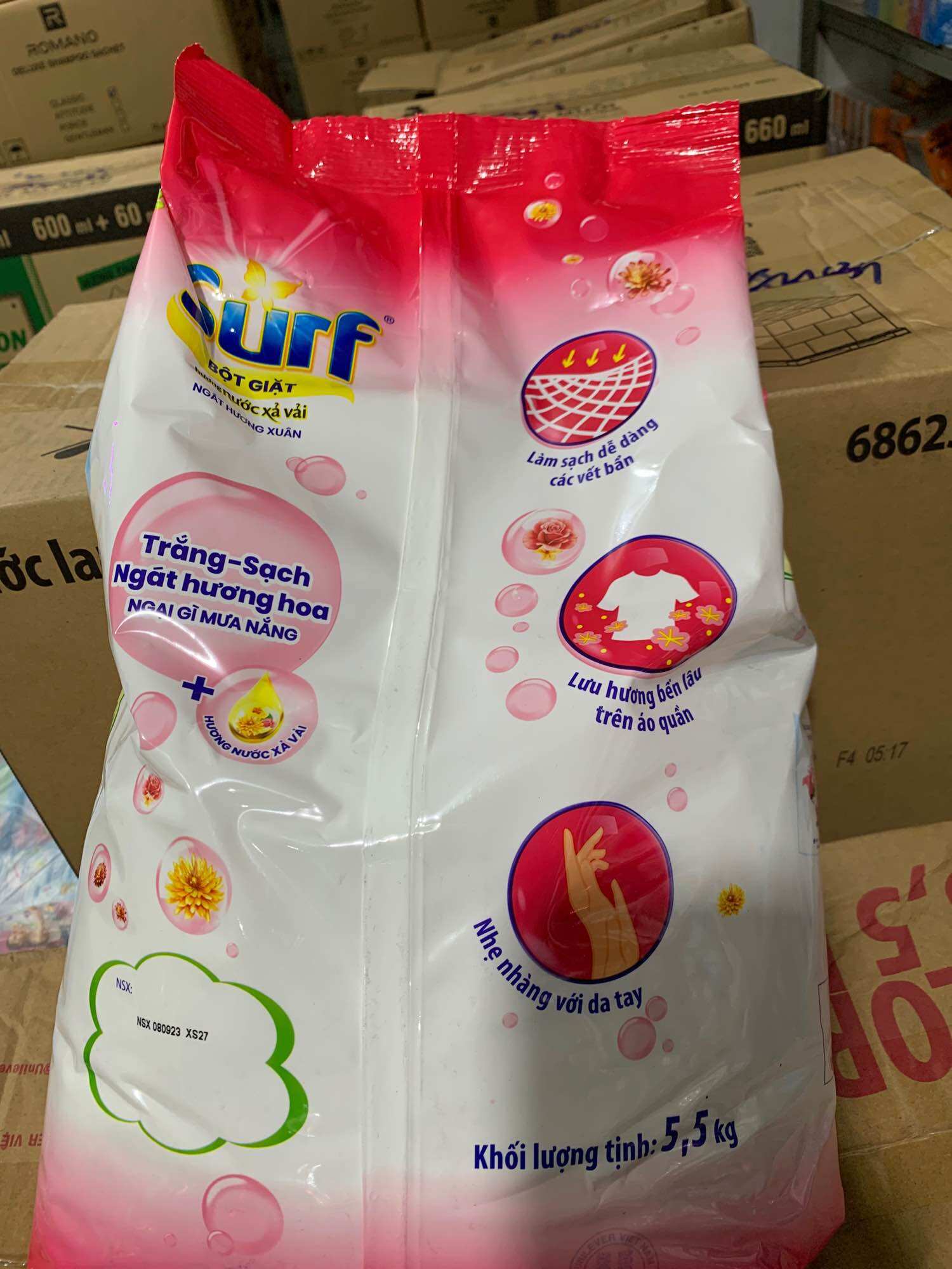 Bột Giặt Surf 5,5kg hương nước hoa
