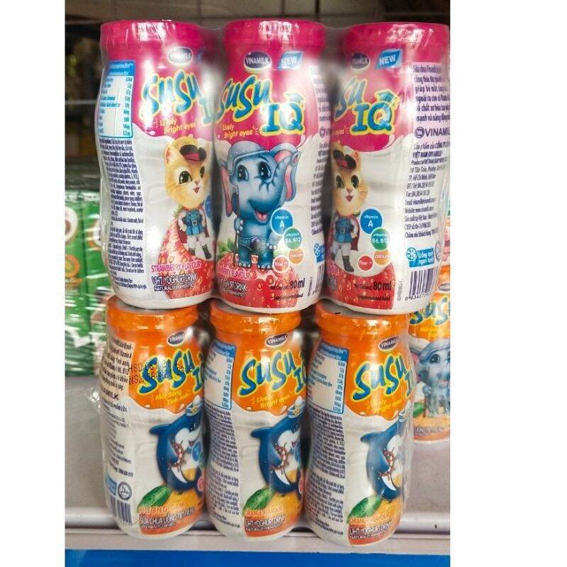 Combo 2 lốc sữa chua uống su su loại 80ml