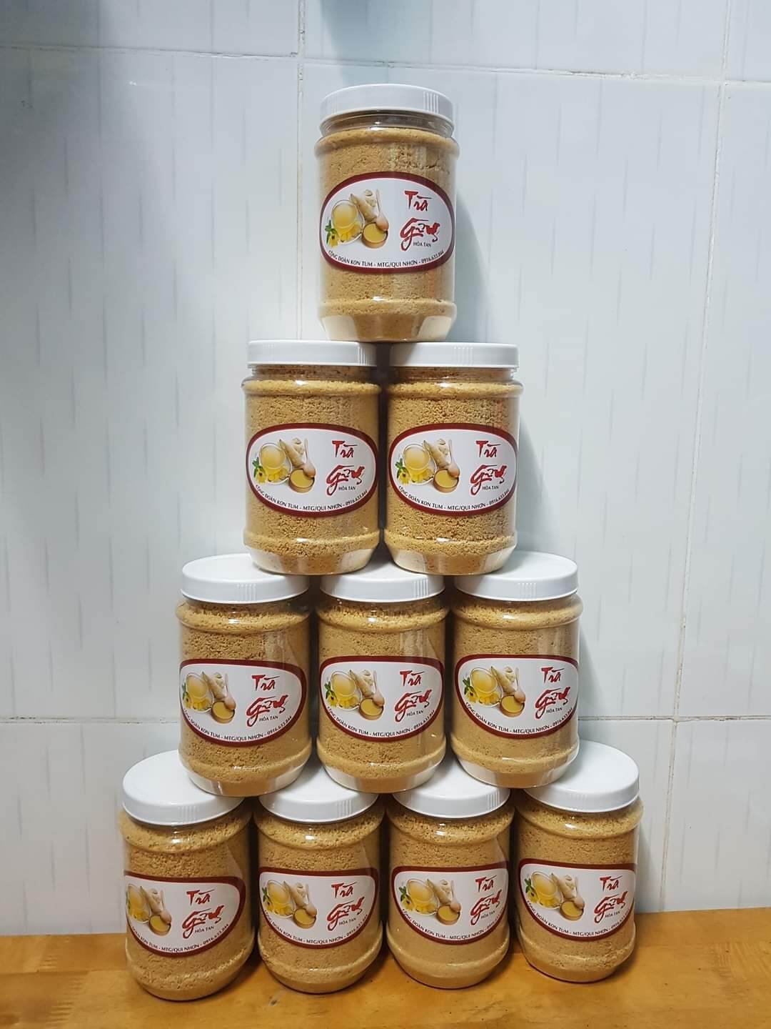 [HCM]Trà gừng hoà tan hộp 330g