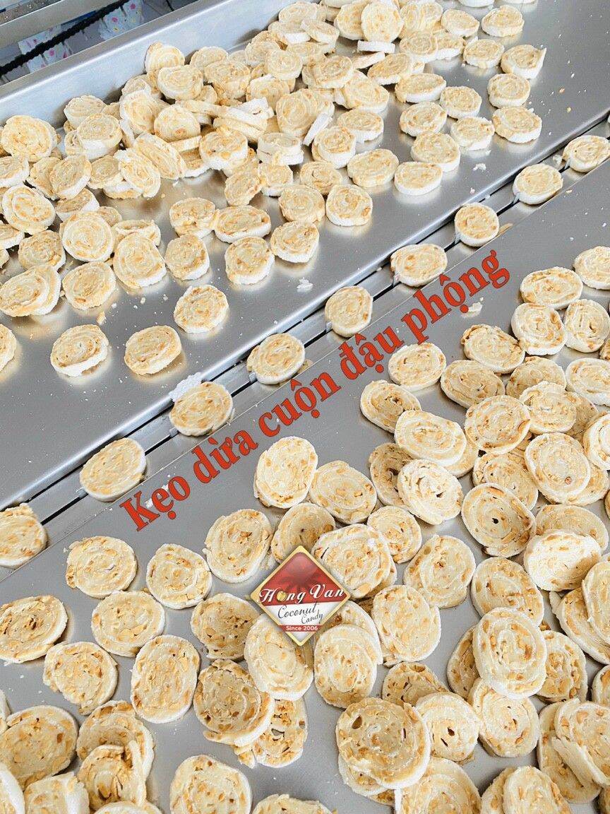 Kẹo dừa cuộn mix 7 vị Hồng Vân 500g