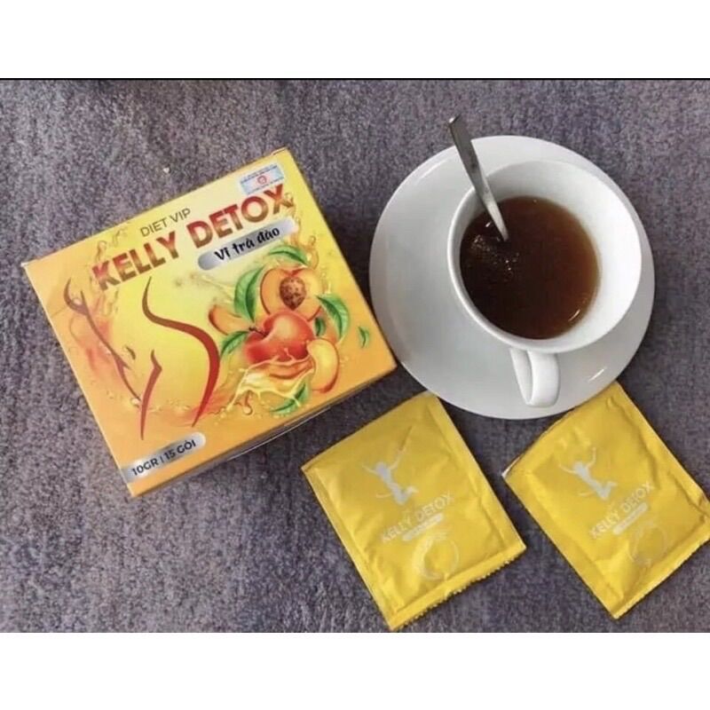 Trà Đào giảm cân Kelly Detox