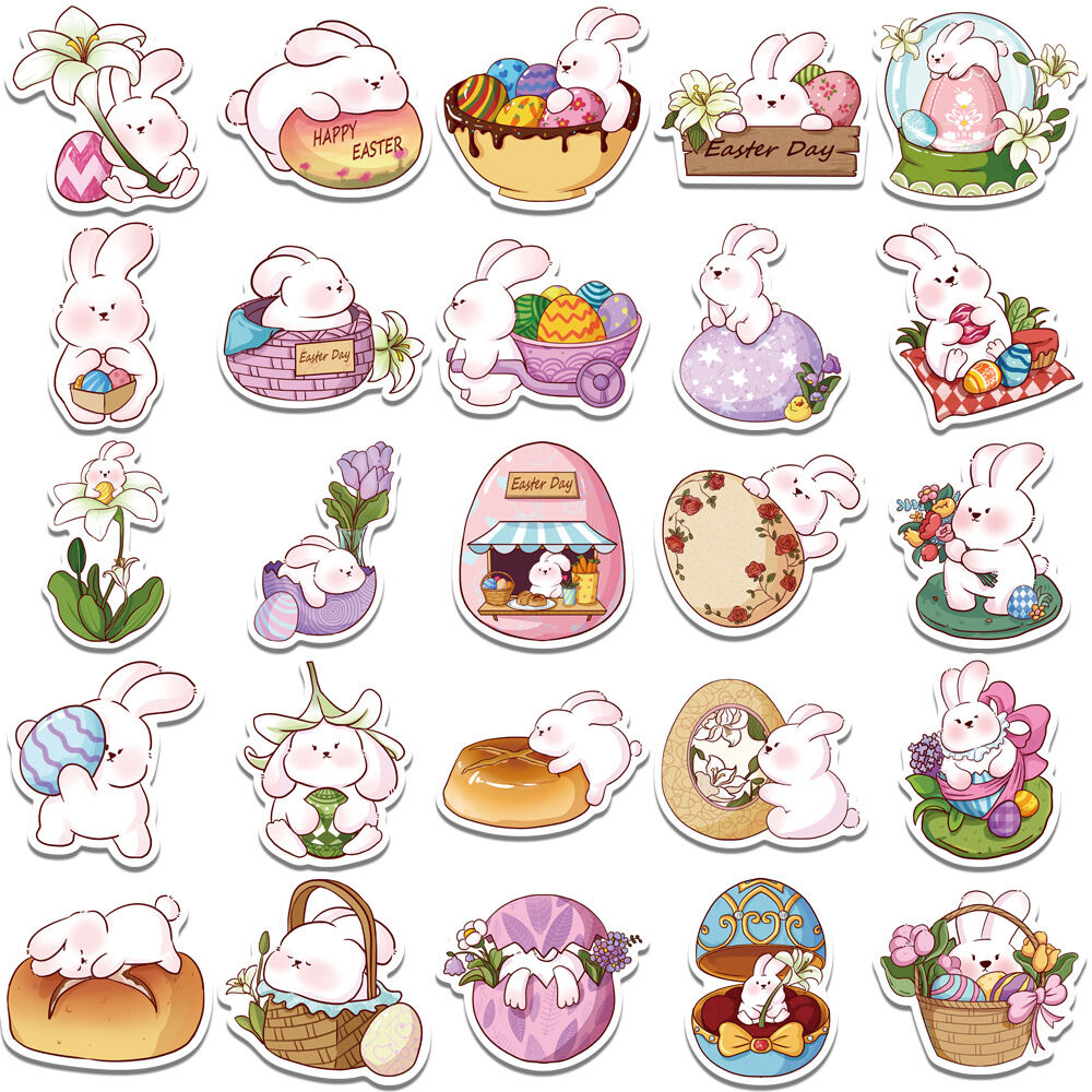 50 hình dán sticker chống nước dán sổ tay , bình nước