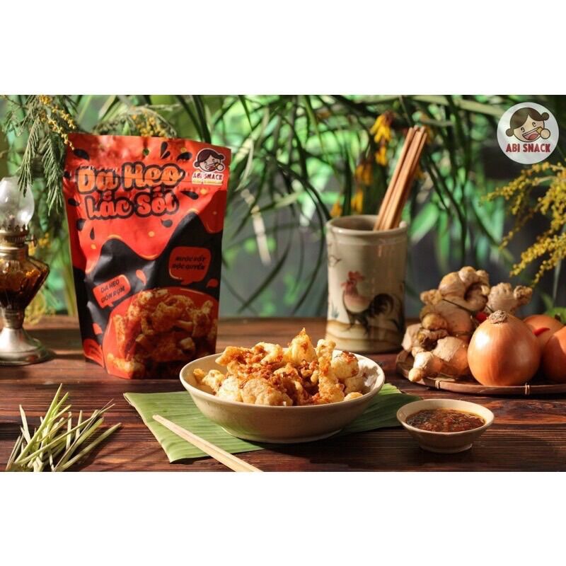 Da heo lắc sốt Abisnack - Bánh tráng Abi
